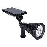 BAOFUYA LED Solar Rasen Lichter Outdoor Garten Hof Spike Lampen, Energiesparende Solarleuchten für Yard Greenery, Einstellbare Helligkeit für Garten Landschaft Lichter, Wandmontage oder Plug-in