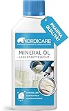 Nordicare Natur Mineralöl 500ml in Lebensmittelqualität - Universal Mineral Öl für Haushalt, Pflege & Technik - Mineral Oil, Mineralisches Holz Öl farblos & geruchsfrei