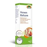 SUNLIFE Venen Balsam 1 x 100g - kühlender Balsam für Füße/Beine & Venen - Venen Gel mit rotem Weinlaub & Rosskastanienextrakt - hochwertiger Venenbalsam zum Massieren von müden Beinen