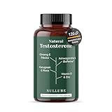Nullure Testosteron Natürliches | Vegan | Tribulus Terrestris + Maca + Ashwagandha + Zink + Ginseng + Bockshornklee + Zink + Vitamin D + Bioperine |120 Kapseln (2 Monate)