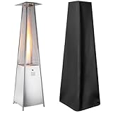 Wetterschutzhülle für Terrassenheizer, Heizstrahler Abdeckung Wasserdicht, 210D Oxford Schutzhülle für Heizpilz Abdeckung, Abdeckhaube für Terrassenstrahler, Patio Heizungsabdeckung 221 x 61 x 53cm