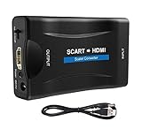 Scart Auf Hdmi Adapter scart Konverter Sie Den Analogen Eingang in Einen 720p/1080p Video Audio Adapter Für HDTV Stb VHS Xbox Ps3 Sky DVD Crt Blu-ray…