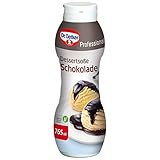 Dr. Oetker Professional, Dessertsoße Schokolade, 765 ml Flasche, Anti-Tropf-Verschluss, Wiederverschließbar, handliche Dosierflasche, 1-39-252313