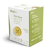 NUPO® Diät Suppe [Spicy-Thai Chicken] - Wenige Kalorien Glutenfrei - Mahlzeitenersatz Suppe - Suppen zum Abnehmen - Eiweißreicher Mahlzeitersatz mit Vitaminen & Mineralstoffen - Fastensuppe
