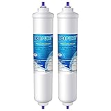 Wasserfilter Kühlschrank Ersatz für Samsung DA29-10105J DA29-10105J HAFEX/EXP, DA99-02131B, WSF-100, EF9603, HAIER LG Inline wasserfiter 2 Stück von ICEPURE RWF0300A