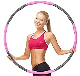 AthleticPro - DAS ORIGINAL - Hula Hoop Reifen Erwachsene [0.75-1kg] - Steckbarer Hulahuppreif zum Abnehmen [6-8 Teile] - Fitness , inkl. Springseil