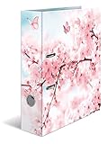 HERMA 19556 Ordner A4 Blumen Cherry Blossom, 7 cm breit,...