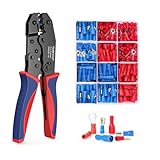 Crimpzange Kabelschuhe Set - TUBTAP® Kabelschuhzange mit 361 Stück Isolierten Tool Kit 0,5-6mm²(AWG 20-10)