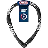 ABUS Kettenschloss Tresor 6806C - Zahlenschloss mit 360°-Bolzen, 6 mm Starke Stahlkette, 4-stelliger Zahlencode - Fahrradschloss mit Sicherheitslevel 6 - Länge 85 cm, schwarz