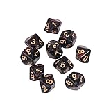 10pcs 10 Seitige Würfel D10 Polyedrale Für Tischspiel Für Pub Club Supplies RPG Table Board Tabletop Set