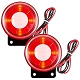 Sicherheitsalarmanlage 120dB Sirene: 2 Stück Elektronischer Lichtalarm für Zuhause, Mini Sound Light Alarm Blinklicht,12V Mini-Sirene Elektronischer Alarmanlage für Alarmanlagen, Haus, Garage, Gewerbe