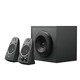 Logitech Lautsprechersystem 2.1 Subwoofer, THX, Tiefer Bass, EU-Stecker, PC/PS4/Xbox/Player/DVD-Player/TV/Smartphone/Tablet, AUX-Anschluss, Schwarz, 400 W Peak, Optischer Eingang 3,5 mm/RCA