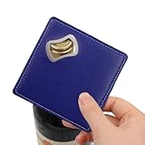 Robuster Dosenöffner – robuster Dosenöffner aus Edelstahl – quadratischer Untersetzer aus Edelstahl, strapazierfähig, multifunktionaler Glas- und Flaschenöffner für Zuhause