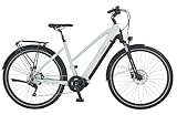 Prophete ENTDECKER 5.0 Trekking E-Bike 28' – AEG 250W Mittelmotor, 220 km Reichweite,Deore 10-Gang, Hydraulische Scheibenbremsen, Integrierter Li-Ion Akku, Grau/Schwarz