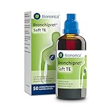 Bronchipret® Saft TE für Kinder ab 1 Jahr – 3-fach Effekt gegen Husten, Schleim und Entzündungsbeschwerden in den Bronchien, pflanzliche Thymian-Efeu-Kombination, zuckerfrei, 50 ml, Saft