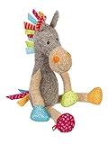 SIGIKID 42843 Stofftier Pferd Patchwork Sweety Kuscheltier zum Spielen & Schmusen aus weichem Materialmix für Babys und Kinder, Jungen und Mädchen von 0 Monaten bis 8 Jahren Mehrfarbig/Pferd 39 cm