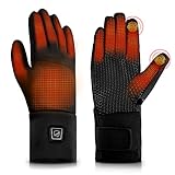 DR.PREPARE Beheizbare Handschuhe Damen Herren Beheizte Handschuhe Elektrisch Beheizbare Handschuhe mit 3200mAh Wiederaufladbare Batteriebetrieben für Außen Reisen Sport Freizeit L