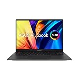 ASUS Vivobook S 14 OLED Laptop | 14' WQXGA+ 90Hz/2ms OLED 16:10 Display | AMD Ryzen 7 6800H | 16 GB RAM | 512 GB SSD | AMD Radeon Grafik | Windows 11 | QWERTZ Tastatur | Indie Black