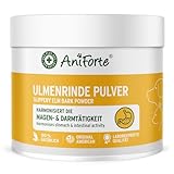 AniForte Amerikanische Ulmenrinde Pulver für Hunde & Katzen 100g - Nach Durchfall & Erbrechen, natürliche Unterstützung von Darmflora & Magen-Darm-Trakt, Slippery Elm Bark