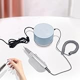 Handpiece Nagelentfernung Elektrischer Nagelfräser Nagelbohrmaschine Pflegegerät ABS Blau 35-Gang JMD-218 80W 35000rpm 6 x Bits Nail Drill