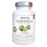 100% GRAVIOLA FRUCHT-EXTRAKT 4000 mg -10 :1 Hochdosiert- 180 Kapseln á 400 mg, ohne Pestizide, Zusätze, Rieselhilfen.