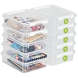 SmartStore Kleine Aufbewahrungsboxen 1L – 10 transparente und stapelbare Boxen mit Deckel und Clipverschluss, BPA-frei und lebensmittelecht, 21x17x6cm, Eine Grösse