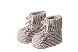 Jacob's - Baby-Strickschuhe mit Schleife | Weiche Babyschuhe aus Strick mit liebevollem Schleifendetail. Oeko-TEX® Standard 100 Zertifiziert | Inhalt: 1 Paar Baby-Schühchen