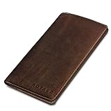 ROYALZ Vintage Leder Sleeve für Apple iPhone 11 PRO Schutzhülle Etui Wallet Hülle Tasche Geldbörse Portemonnaie Case, Farbe:Antik-Braun