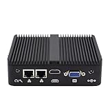 WEIDIAN Industrie PC Lüfterloser Mini PC N100, 8GB RAM 256GB SSD, 2RS232 COM, 2Gigabit LAN, HD+VGA, Win11 Lüfterlos Industrial Fanless Embedded Mini Computer Linux Auto Power On
