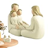 MYJIO Heilige Familien-Verzierung | Skulpturfiguren für die Familie - Bedeutung Geschenk für Regal Desktop Home Schlafzimmer Wohnzimmer Dekoration Wke-de