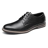 Bruno Marc Herren Anzugschuhe Klassischer Business Schnürhalbschuhe Derby Oxfords Hochzeit Schuhe,Size 42,Schwarz,SBOX2215M-E