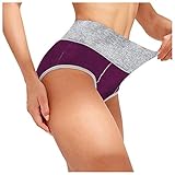 Dessous Set Reizwäsche - Unterwäsche Knickers Frauen Patchwork-Briefs Höschen Bikini Unterhose (Purple XXXL)
