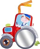 HABA 305407 - Spielkissen Traktor - weiches Spielzeug für Babyschale, Kinderwagen und Kinderbett mit Spielelementen für alle Sinne, Babyspielzeug ab 6 Monaten