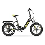 Jeep Fold E-Bike FR 7000, 20' Kompaktrad, Falt-E-Bike, 7-Gang Kettenschaltung, Black