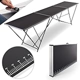 Raburg Tapeziertisch, einteilig, Alu Multifunktionstisch, Arbeitstisch klappbar, 300x60x77, bis 30 kg belastbar, Zentimeter-Skala 290 cm, Heimwerken Flohmarkt Tapezieren Hobby Renovieren, Stan