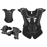 Acunny Motorradausrüstung für – Radanzug mit Ellbogen- und Knieschonern – Motorrad-Fahrausrüstung | für Reiten, Skaten, Skateboarden, Fahrrad, Motorrad Aktivitäten