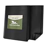 GARDENIX Gartenvlies gegen Unkraut - Unkrautvlies Wasserdurchlässig 100g/m² - Schwarz UV-beständig Folie 0.6 x 5m (3m²) Vlies Hochbeet, Unkrautschutzfolie, Gartenflies, Beetfolie Pflanzfolie