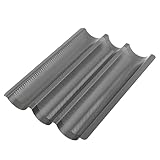 GOURMEO Baguette-Backblech (38 x 24,5 cm) für 3 Baguettes...