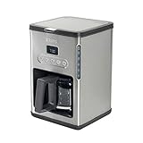 Krups KM442D Premium Filter-Kaffeemaschine | 10-15 Tassen | 1,000 Watt | programmierbar | Warmhaltefunktion | edelstahl | schwarz