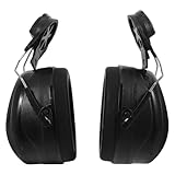 MUSISALY Lärmschutz Kapselgehörschutz mit Verstellbarem Kopfbügel für Bauhelme Geräuschdämpfender Arbeitsschutz Bequeme Passform Vielseitig Einsetzbar für Industrie und Handwerk