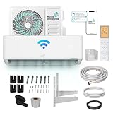 Homeinnovator 12000 BTU Split Klimaanlage und Heizung - Energieeffiziente 230V Mit Komplettem Installationssatz - Wandmontierte Inverter-Klimaanlage