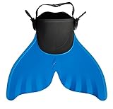 Sweam - Monoflosse verstellbar für Kinder von 8 bis 12 Jahre - Gr. 28/32 Blau