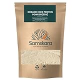 Bio Reisprotein 80% | Samskara | Bio Veganes Pflanzenproteinpulver | Zuckerfrei | Für Shakes, Smoothies, Gebäck, Joghurt und Curry | Veganes Pulver (1500 gr, Reis)