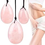 Yoni Stones für Frauen, 3pcs 3 Größen Yoni Egg, Kristalleiern zum Anziehen, Massagesteine ​​zur Massage für Bewegungspannung