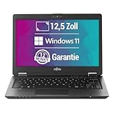 Fujitsu LifeBook U729 12,5 Zoll Full HD Laptop Intel Core i5-8265U@ bis zu 3,9 GHz 16 GB 512 GB SSD mit Windows 11 Pro & GRATIS Antiviren-Software inkl. 12 Monate Garantie