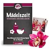 mitmach-krimi – Mädelszeit. Massageöl und eine Leiche – Krimidinner Spiel für zuhause für 4 Personen – Krimispiel für Frauen – Dinnerparty – mörderisches Krimi Dinner – Mädelsabend