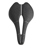 Fegtrtyoa Mountainbike-Sattel 3D-Gedruckter Sattel Wabenstruktur Hohl Atmungsaktiv Fahrradteile für Straßenräder Einfache Installation