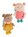 HABA Unisex Stoffpuppe 2-Pack Schutzengel im Doppelpack - Lore & Holly - Größe 19cm