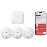 X-Sense Smart Wassermelder mit Batterie, WLAN Wassersensor,...