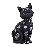 Nemesis Now Bad to The Bone Katzenfigur, Schwarz, 22 cm